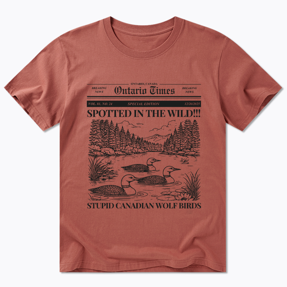 Stupid Canadian Wolf Bird Classic T-Shirt
