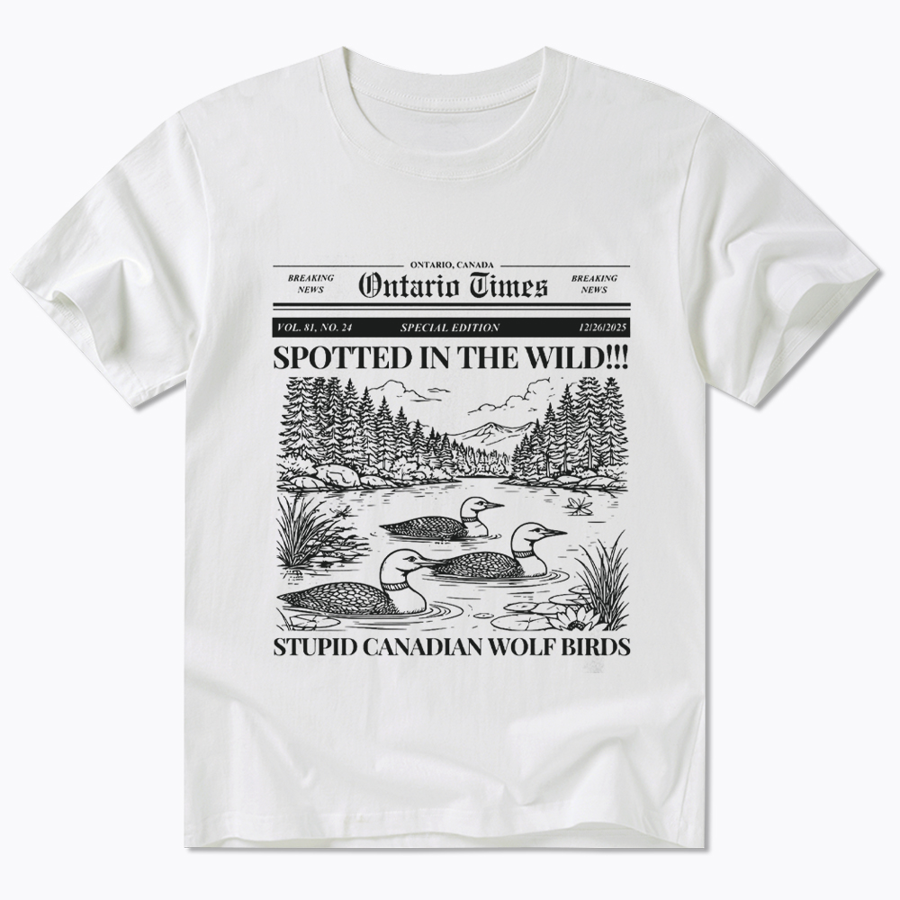 Stupid Canadian Wolf Bird Classic T-Shirt