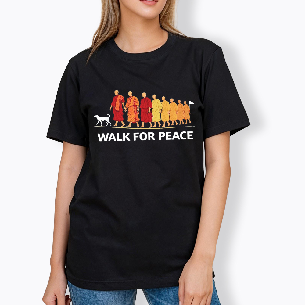 Walk For Peace Monks and Dog Classic T-Shirt