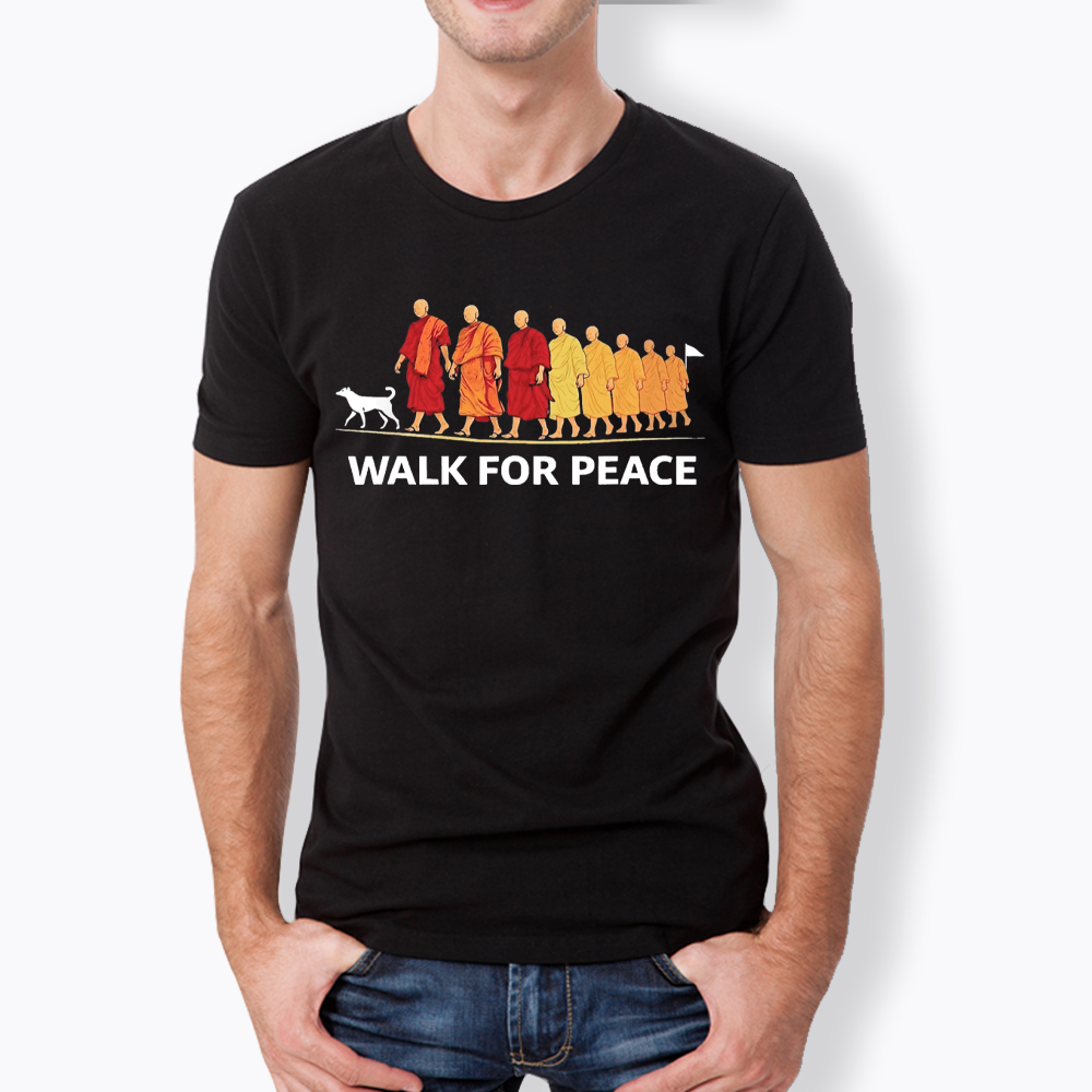 Walk For Peace Monks and Dog Classic T-Shirt