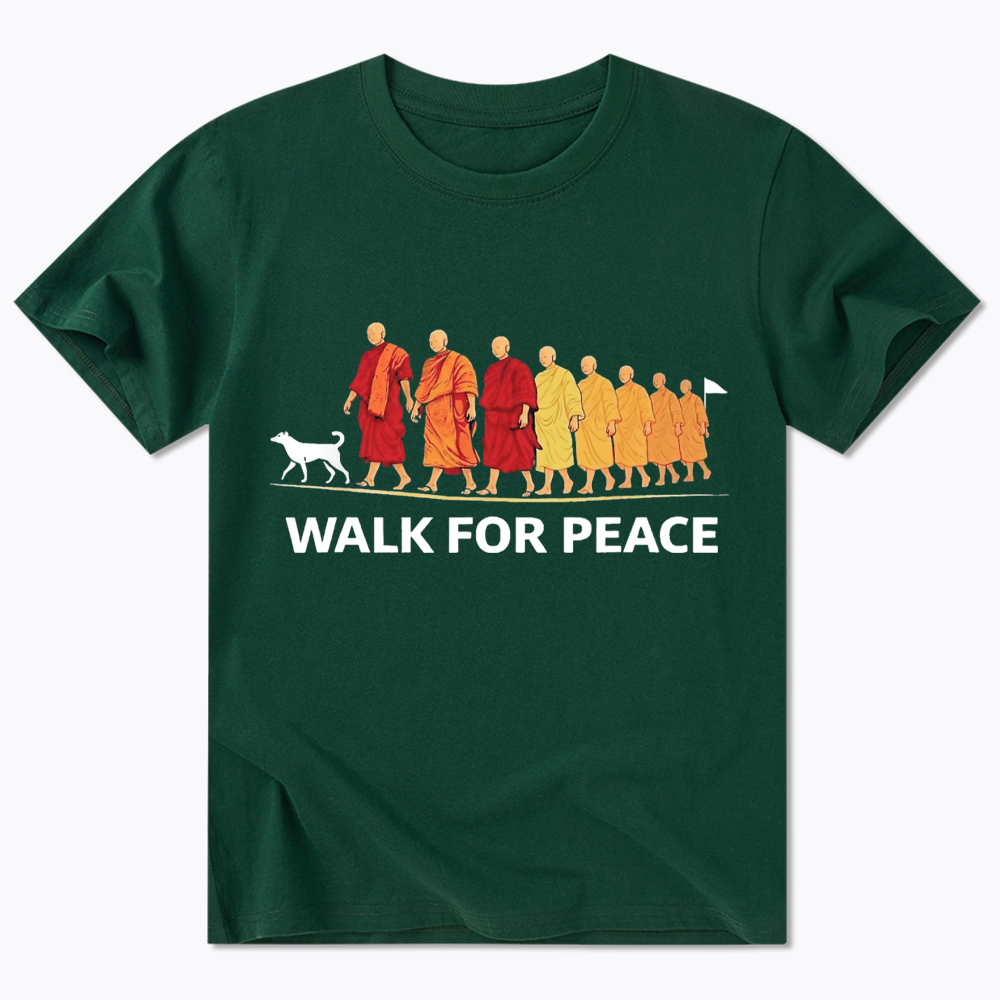 Walk For Peace Monks and Dog Classic T-Shirt