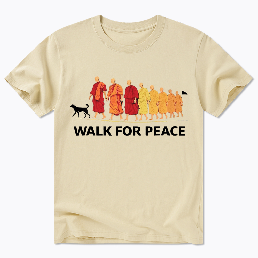 Walk For Peace Monks and Dog Classic T-Shirt
