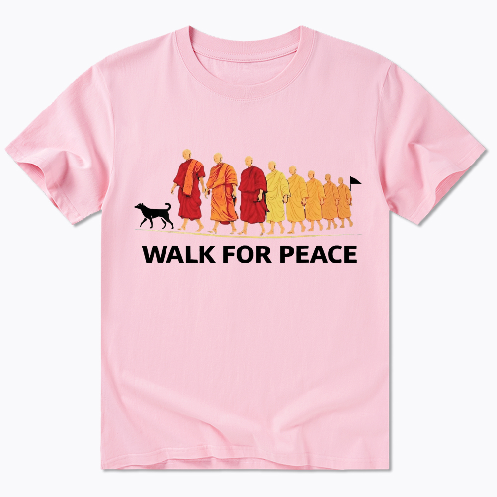 Walk For Peace Monks and Dog Classic T-Shirt