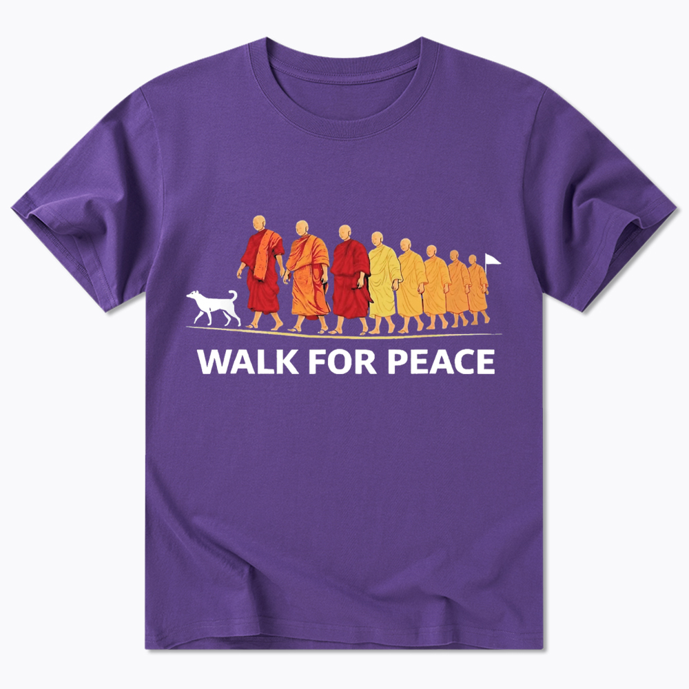 Walk For Peace Monks and Dog Classic T-Shirt