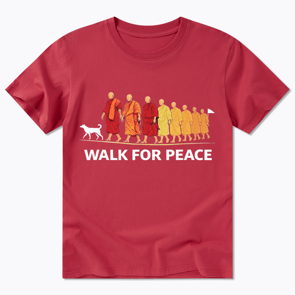 Walk For Peace Monks and Dog Classic T-Shirt