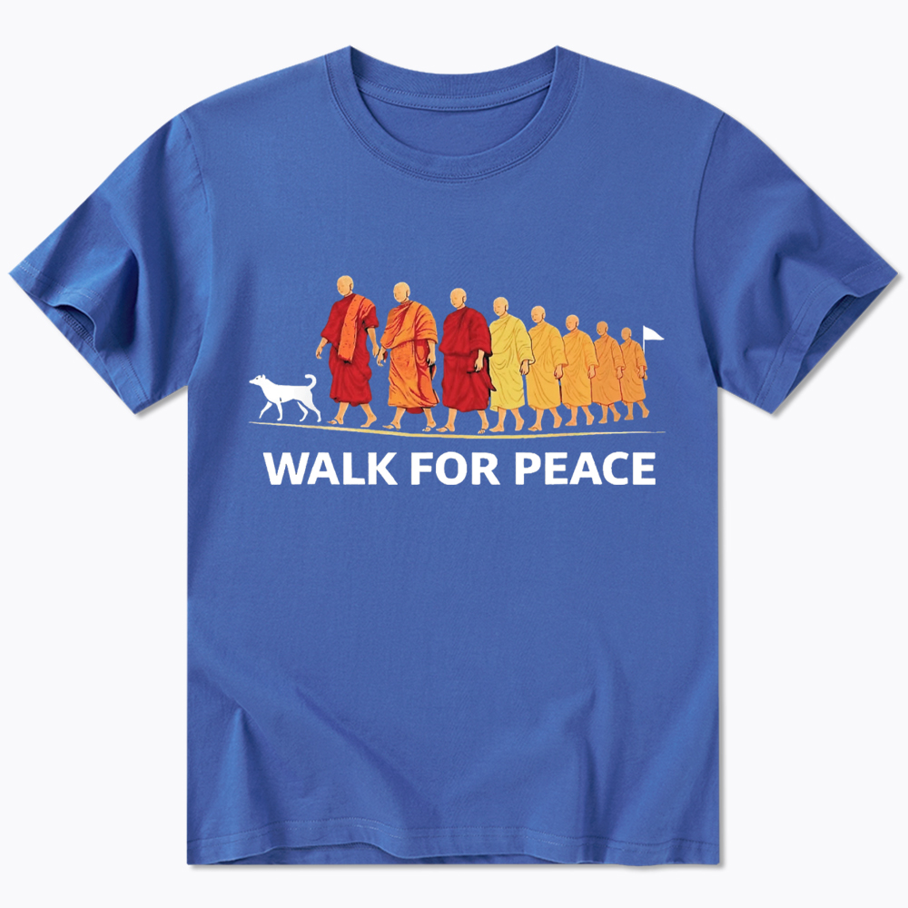 Walk For Peace Monks and Dog Classic T-Shirt