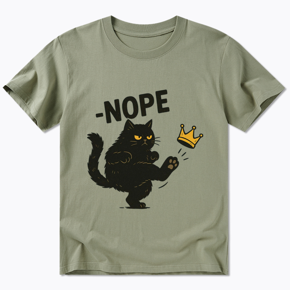 No Kings in America Black Cat Classic T-Shirt