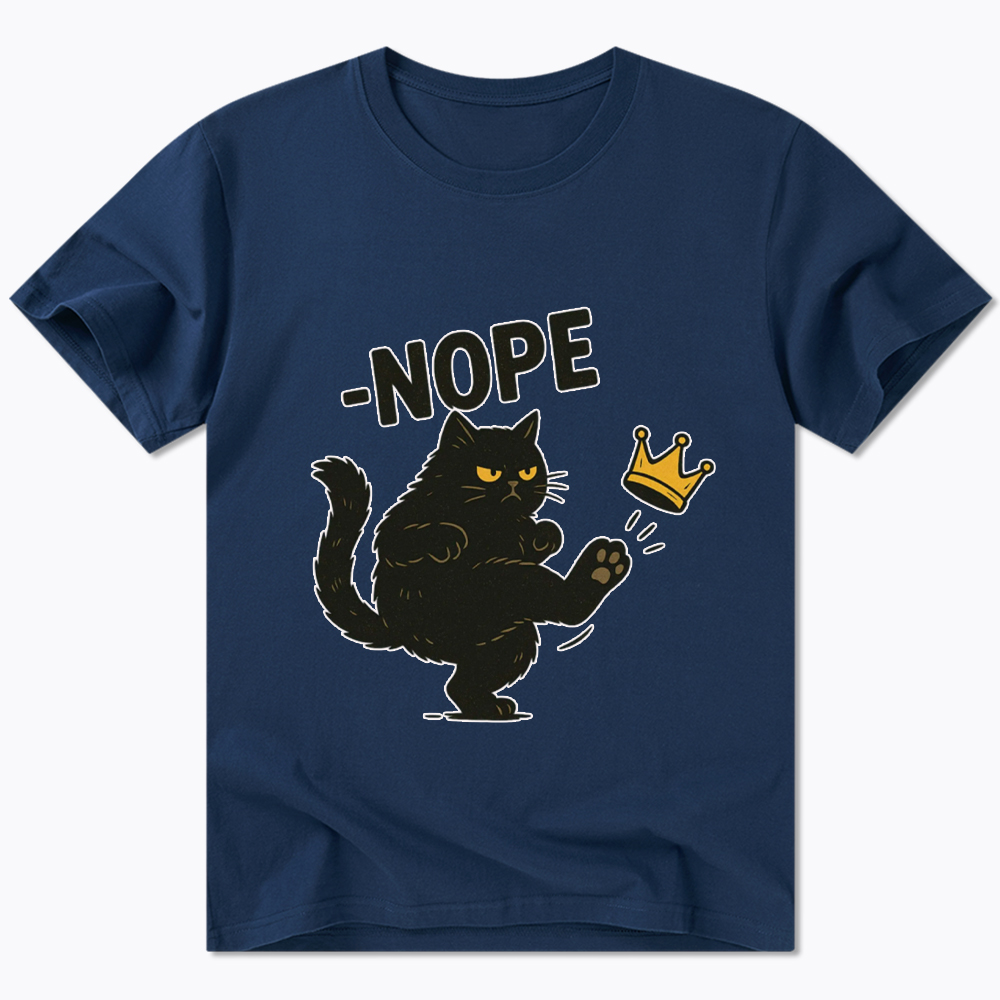 No Kings in America Black Cat Classic T-Shirt