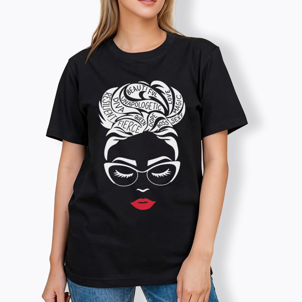 Black Queen Afro Woman Empowerment Classic T-Shirt