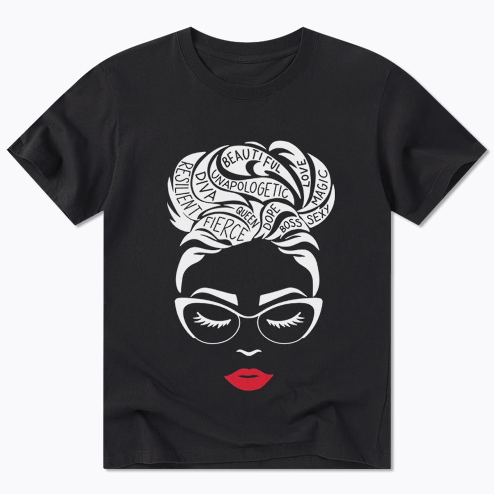 Black Queen Afro Woman Empowerment Classic T-Shirt
