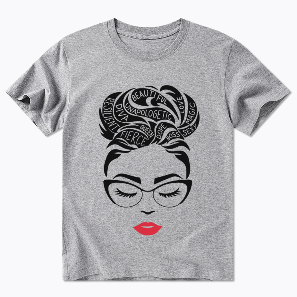 Black Queen Afro Woman Empowerment Classic T-Shirt