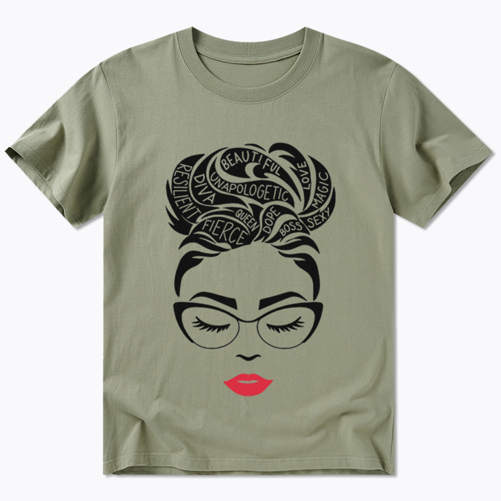 Black Queen Afro Woman Empowerment Classic T-Shirt