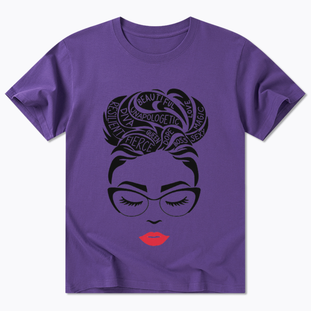 Black Queen Afro Woman Empowerment Classic T-Shirt