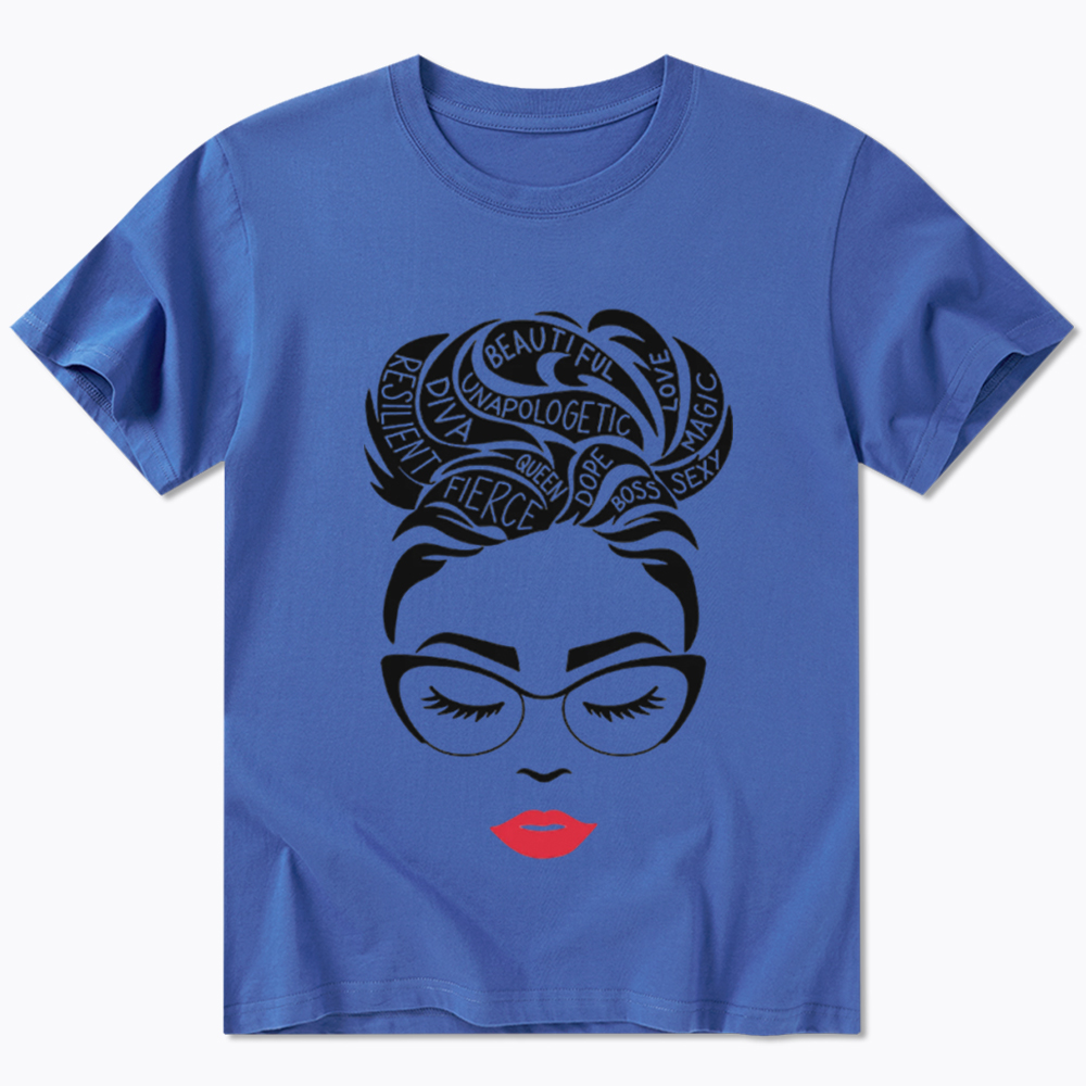 Black Queen Afro Woman Empowerment Classic T-Shirt