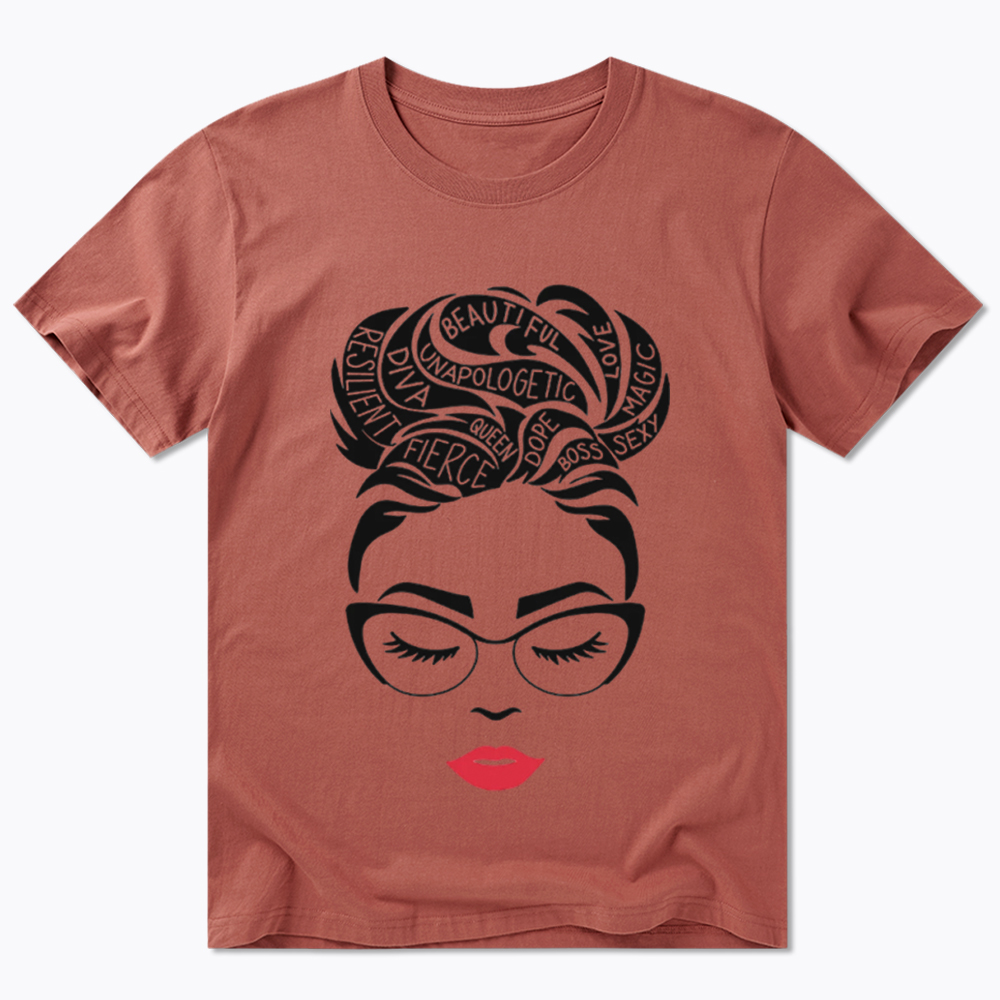 Black Queen Afro Woman Empowerment Classic T-Shirt