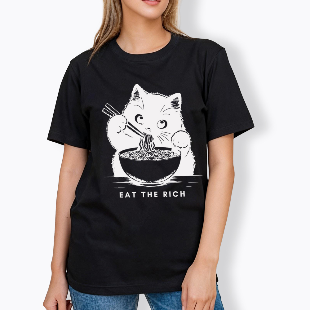 Eat The Rich Cute Cat Political Classic T-Shirt