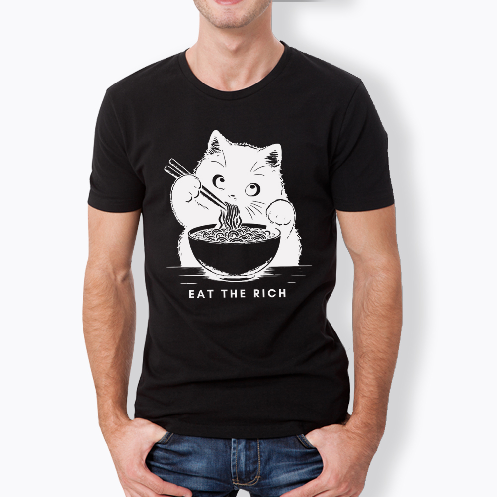 Eat The Rich Cute Cat Political Classic T-Shirt