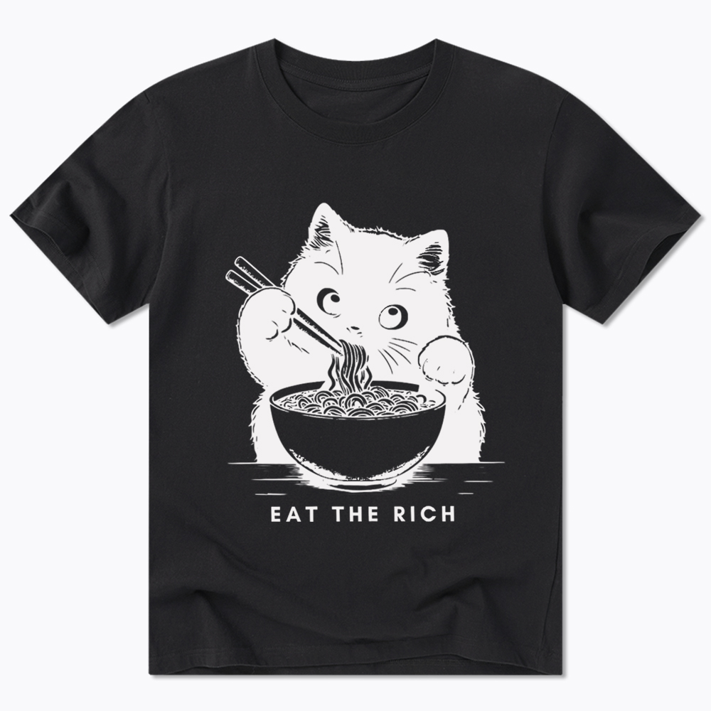 Eat The Rich Cute Cat Political Classic T-Shirt