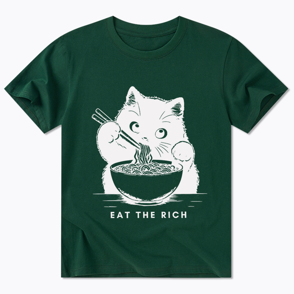 Eat The Rich Cute Cat Political Classic T-Shirt