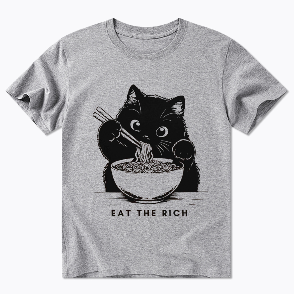 Eat The Rich Cute Cat Political Classic T-Shirt