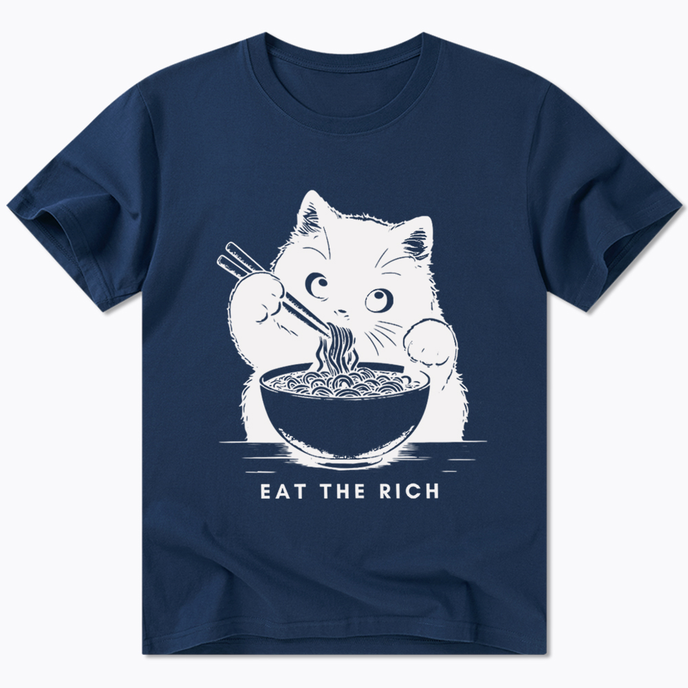 Eat The Rich Cute Cat Political Classic T-Shirt