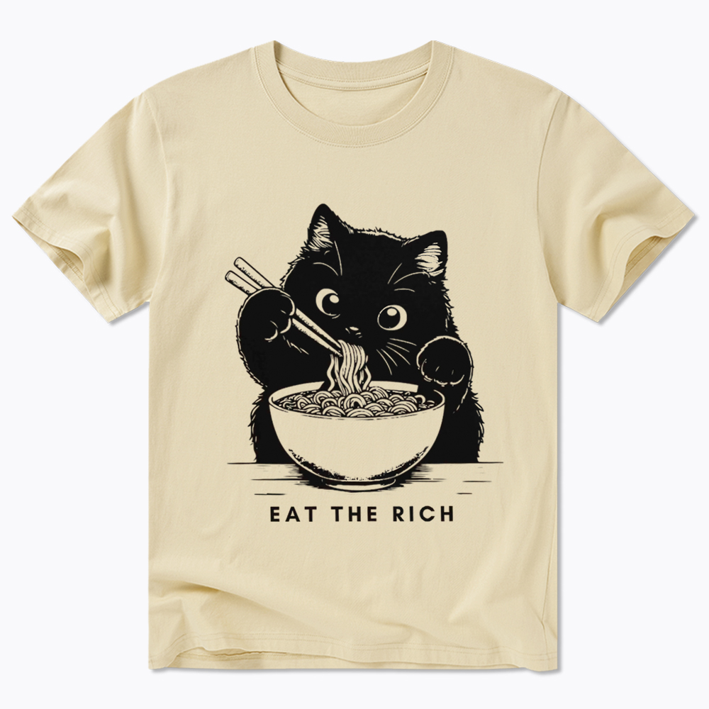 Eat The Rich Cute Cat Political Classic T-Shirt