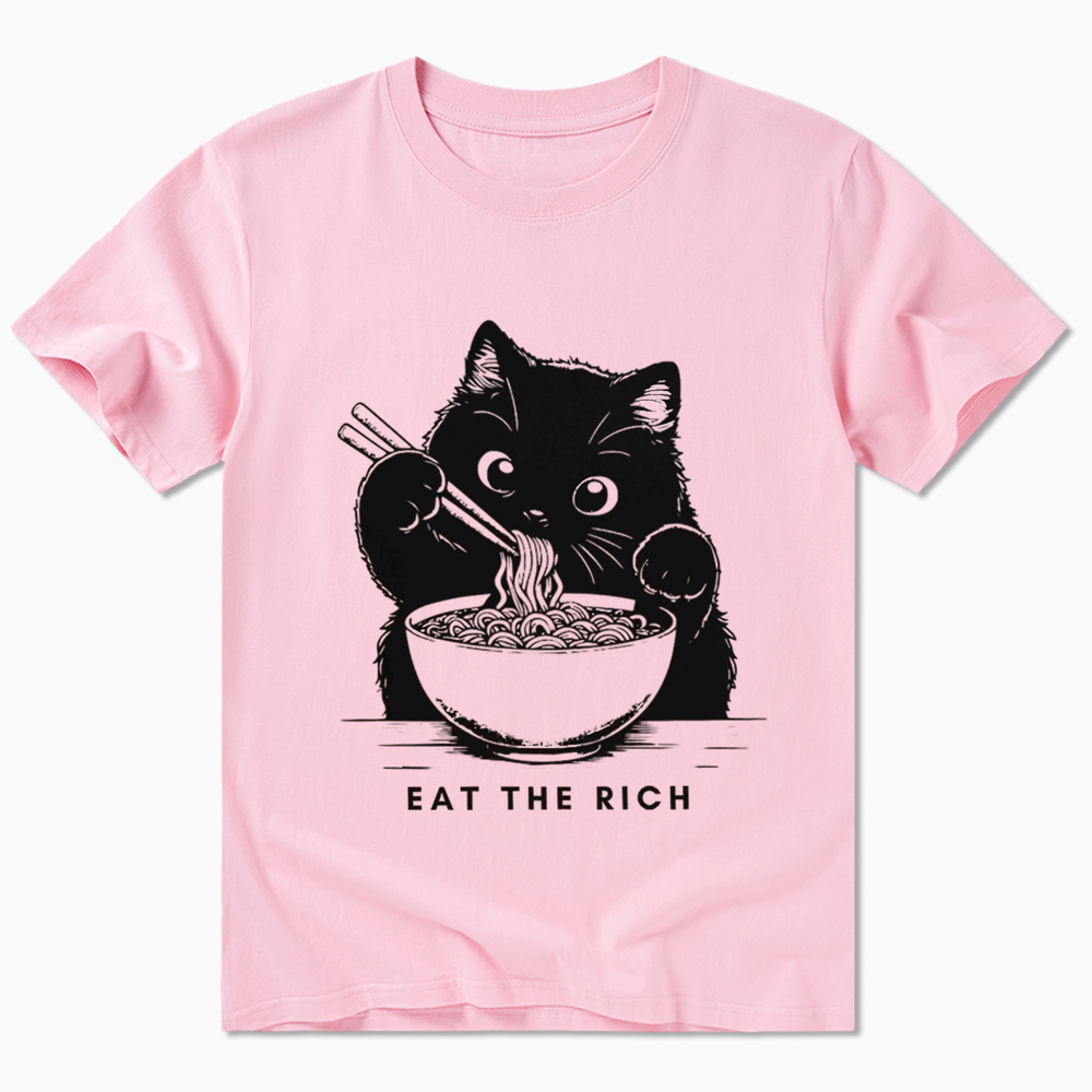 Eat The Rich Cute Cat Political Classic T-Shirt