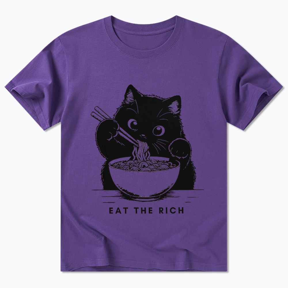 Eat The Rich Cute Cat Political Classic T-Shirt