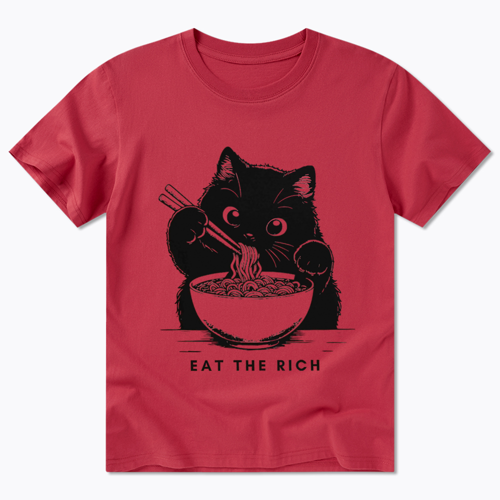 Eat The Rich Cute Cat Political Classic T-Shirt