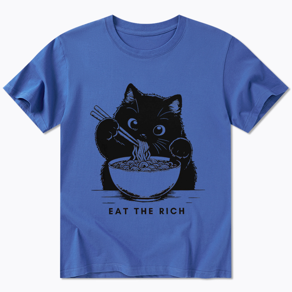 Eat The Rich Cute Cat Political Classic T-Shirt