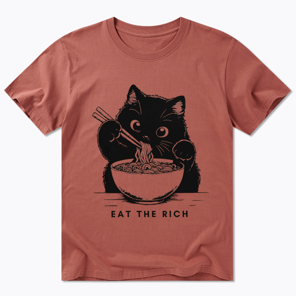 Eat The Rich Cute Cat Political Classic T-Shirt