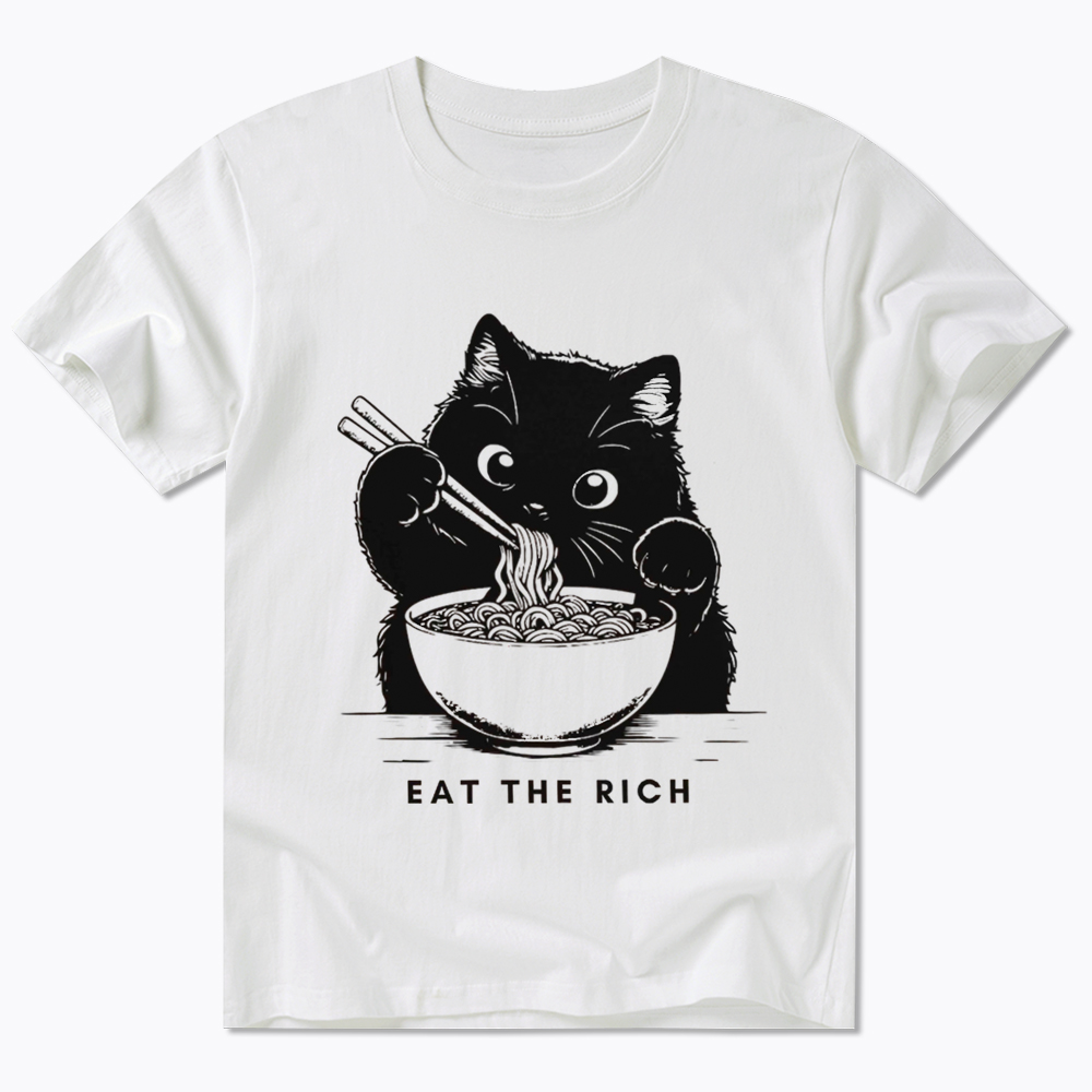 Eat The Rich Cute Cat Political Classic T-Shirt