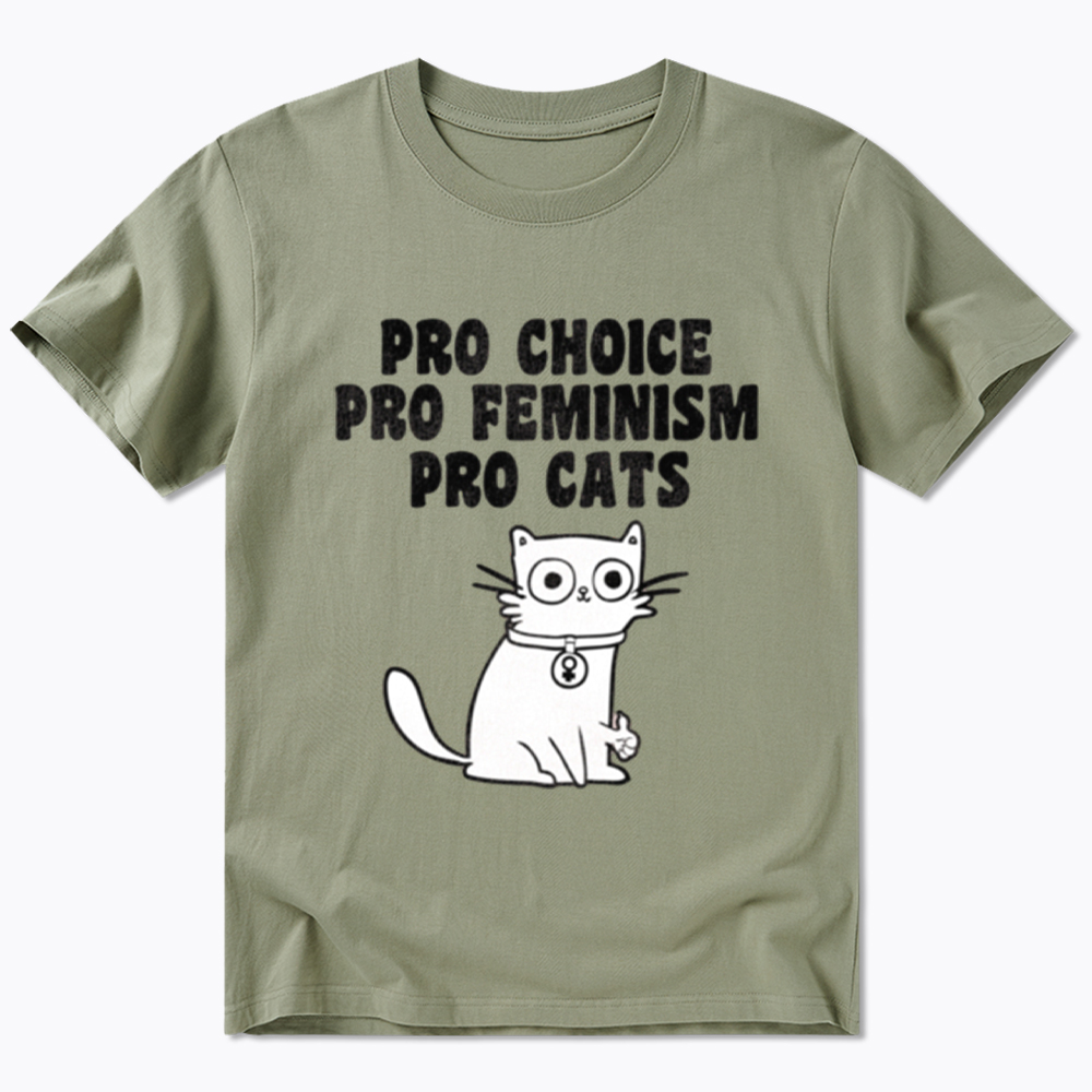 Pro Choice Pro Feminism Pro Cats Classic T-Shirt