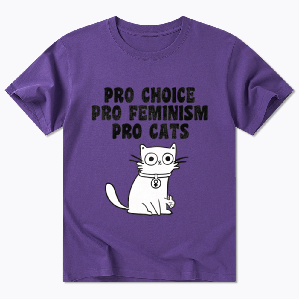 Pro Choice Pro Feminism Pro Cats Classic T-Shirt