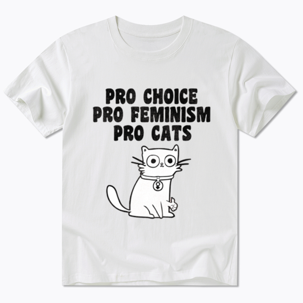Pro Choice Pro Feminism Pro Cats Classic T-Shirt