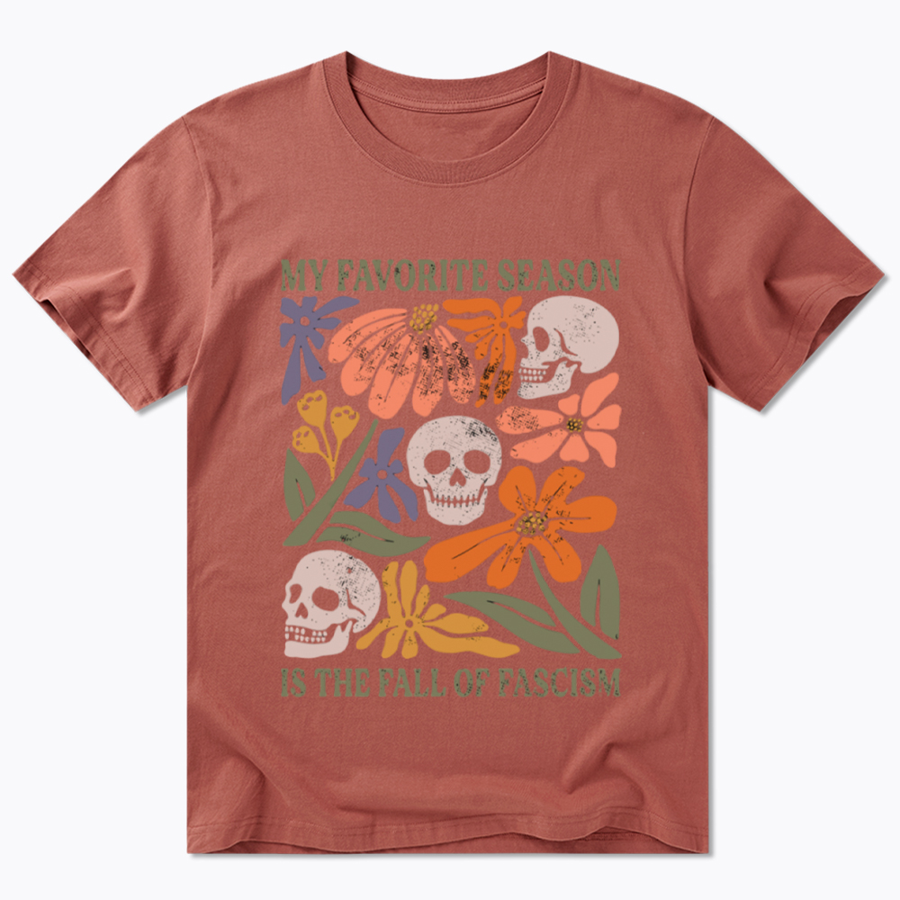 My Favorite Season Floral Skull Classic T-Shirt