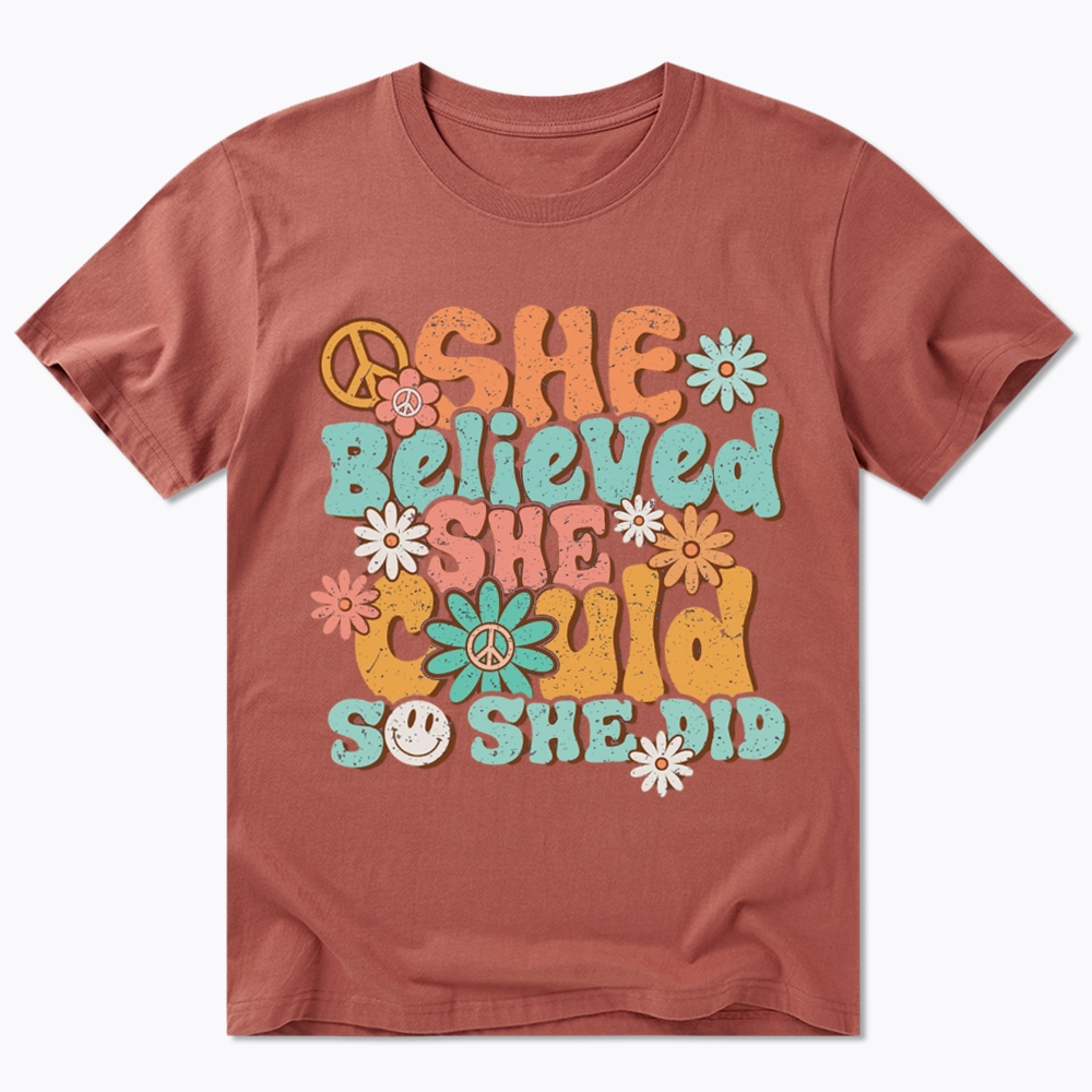 She Believed She Could So She Did Classic T-Shirt