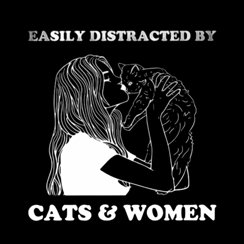 Easily Distracted By Cats Classic T-Shirt