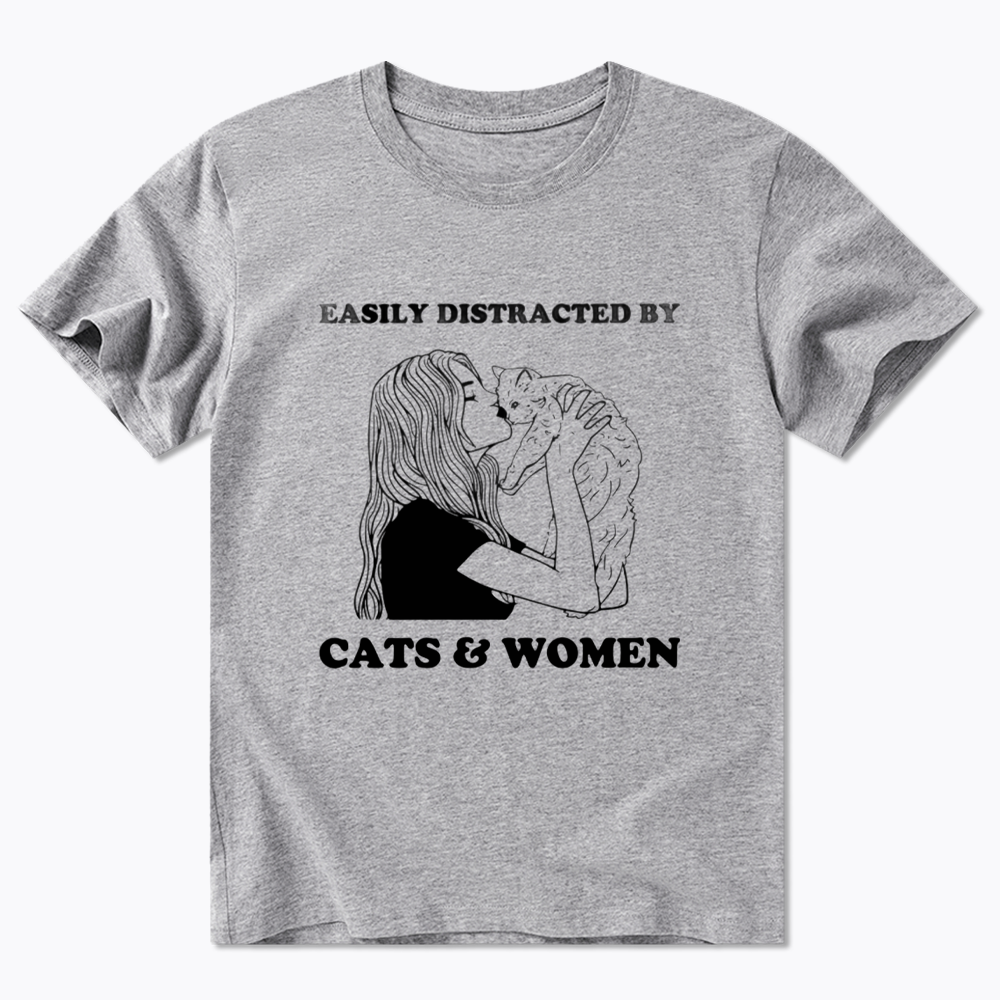 Easily Distracted By Cats Classic T-Shirt