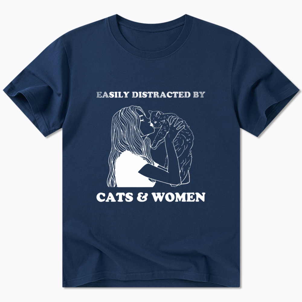 Easily Distracted By Cats Classic T-Shirt