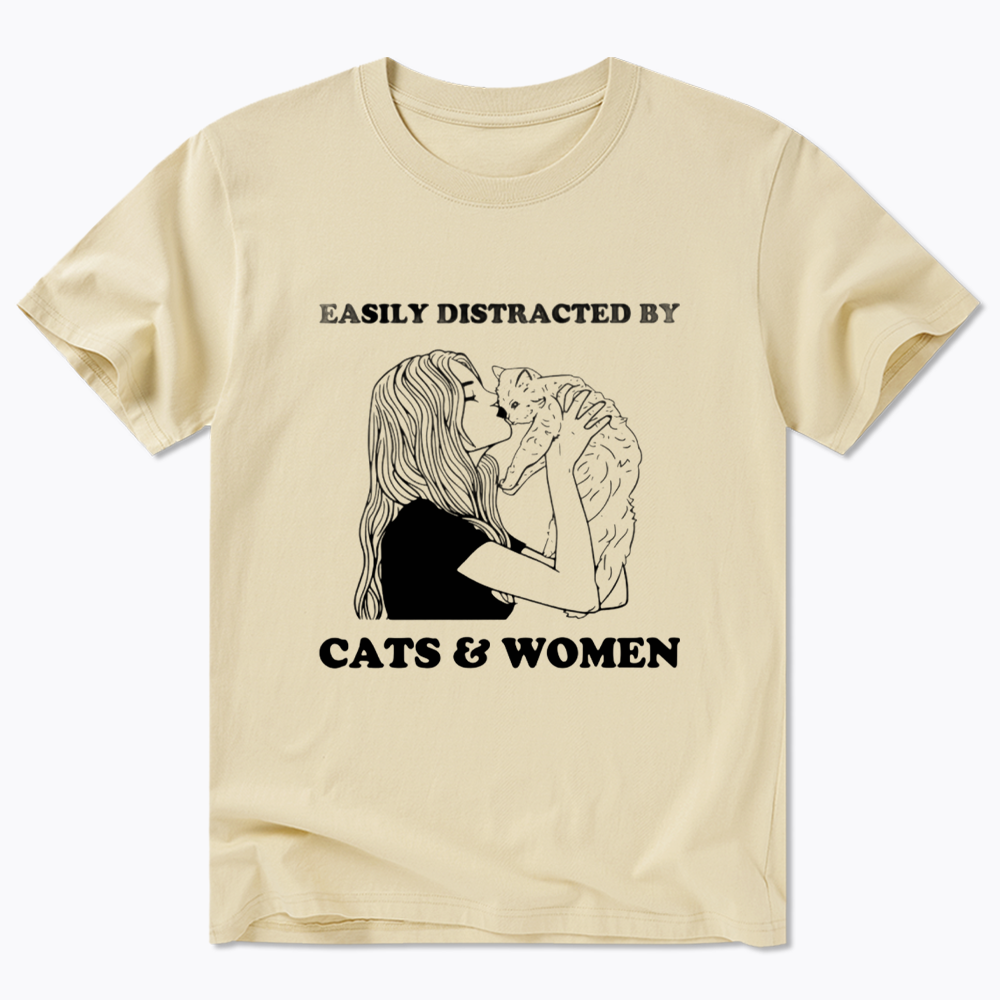 Easily Distracted By Cats Classic T-Shirt