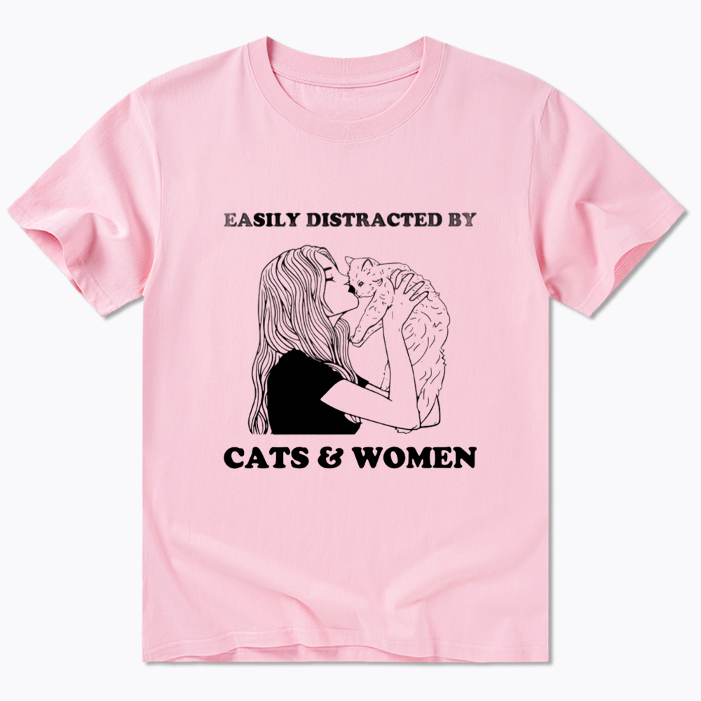 Easily Distracted By Cats Classic T-Shirt