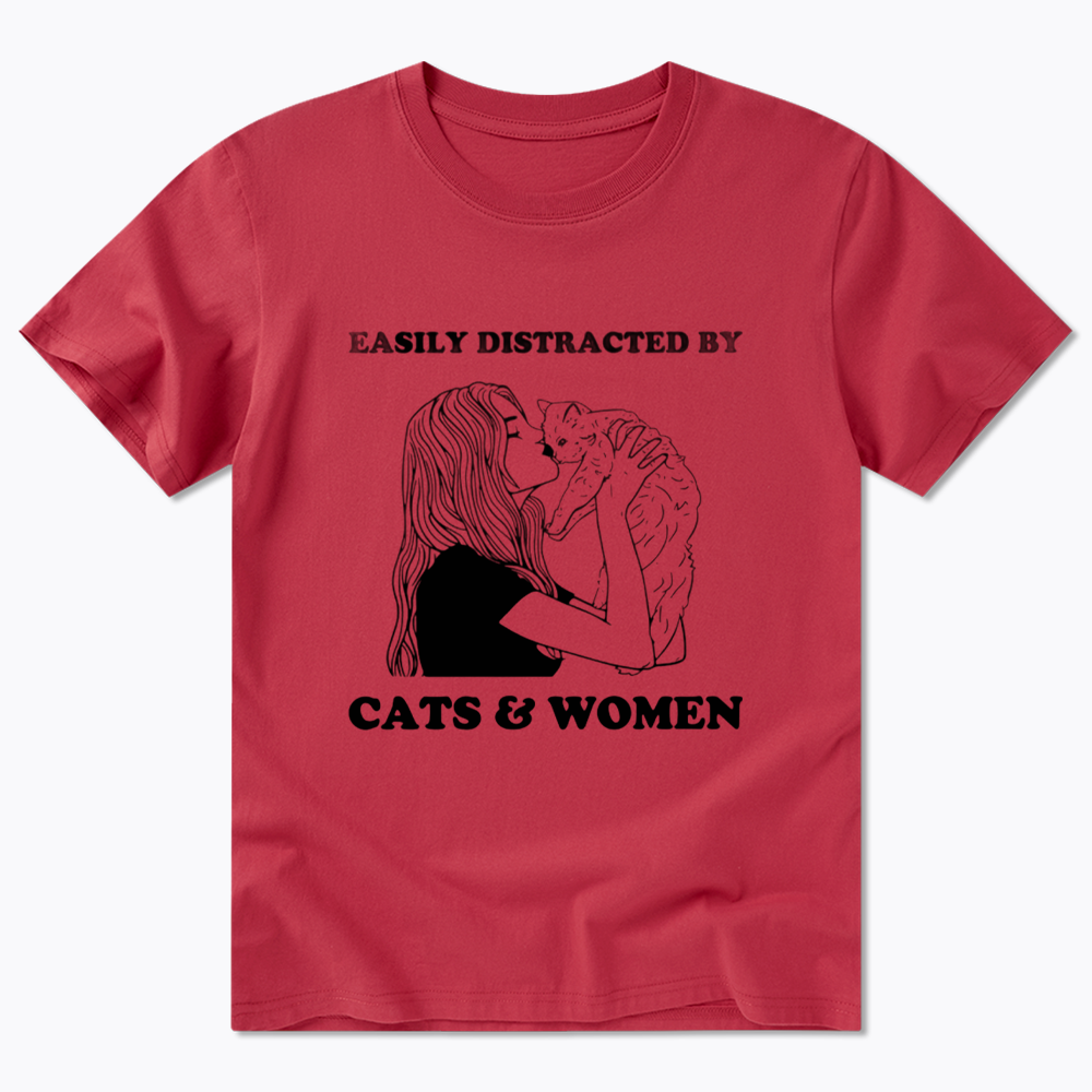 Easily Distracted By Cats Classic T-Shirt
