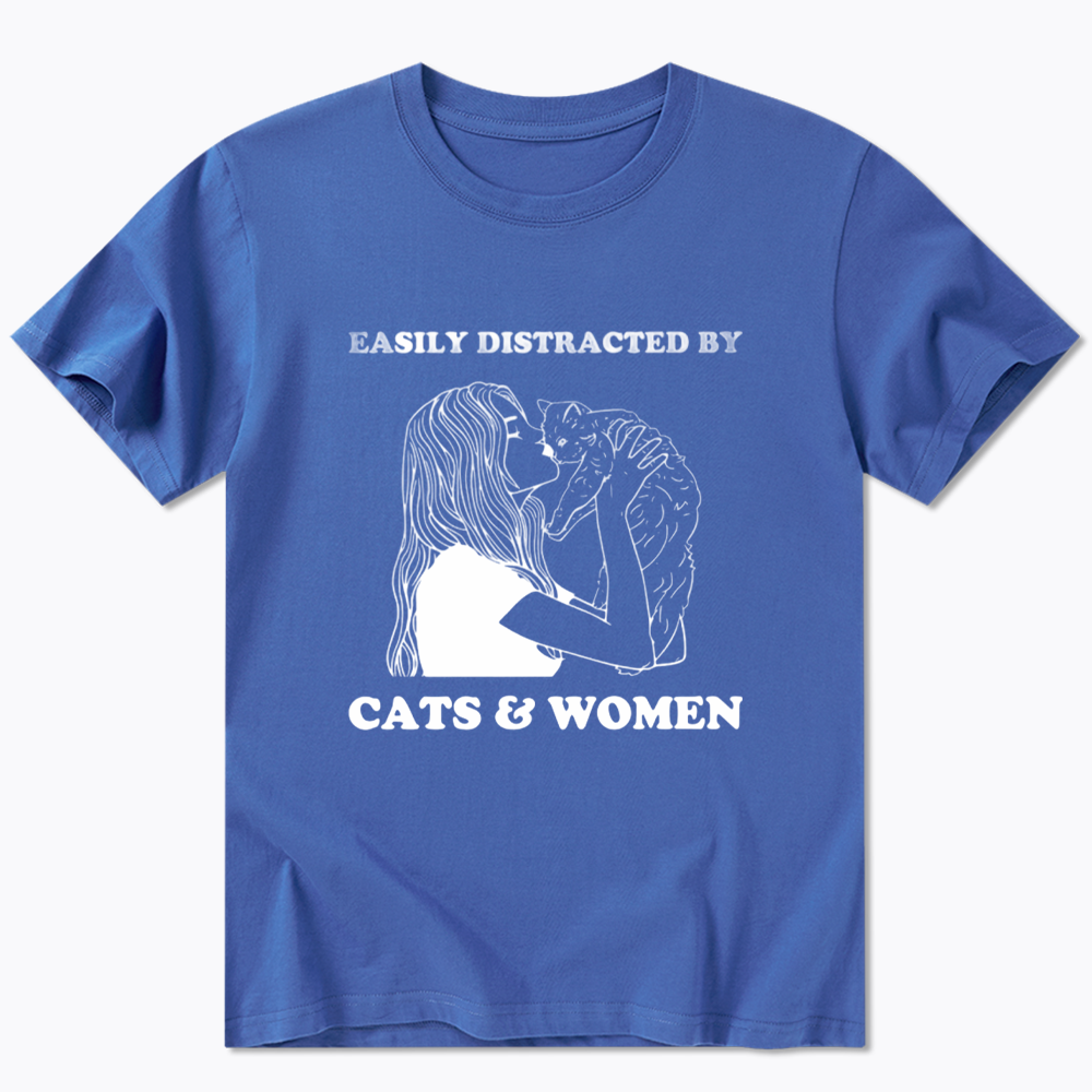 Easily Distracted By Cats Classic T-Shirt