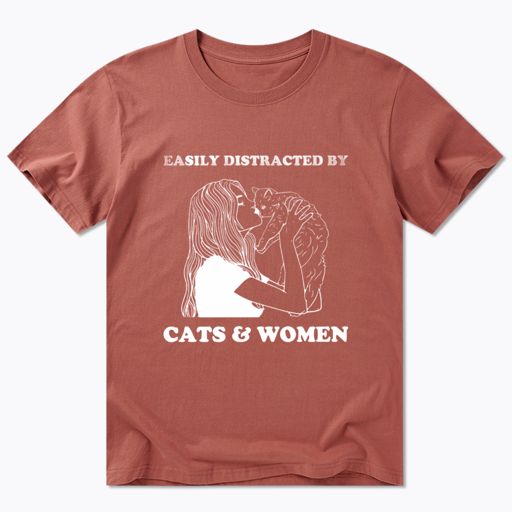 Easily Distracted By Cats Classic T-Shirt