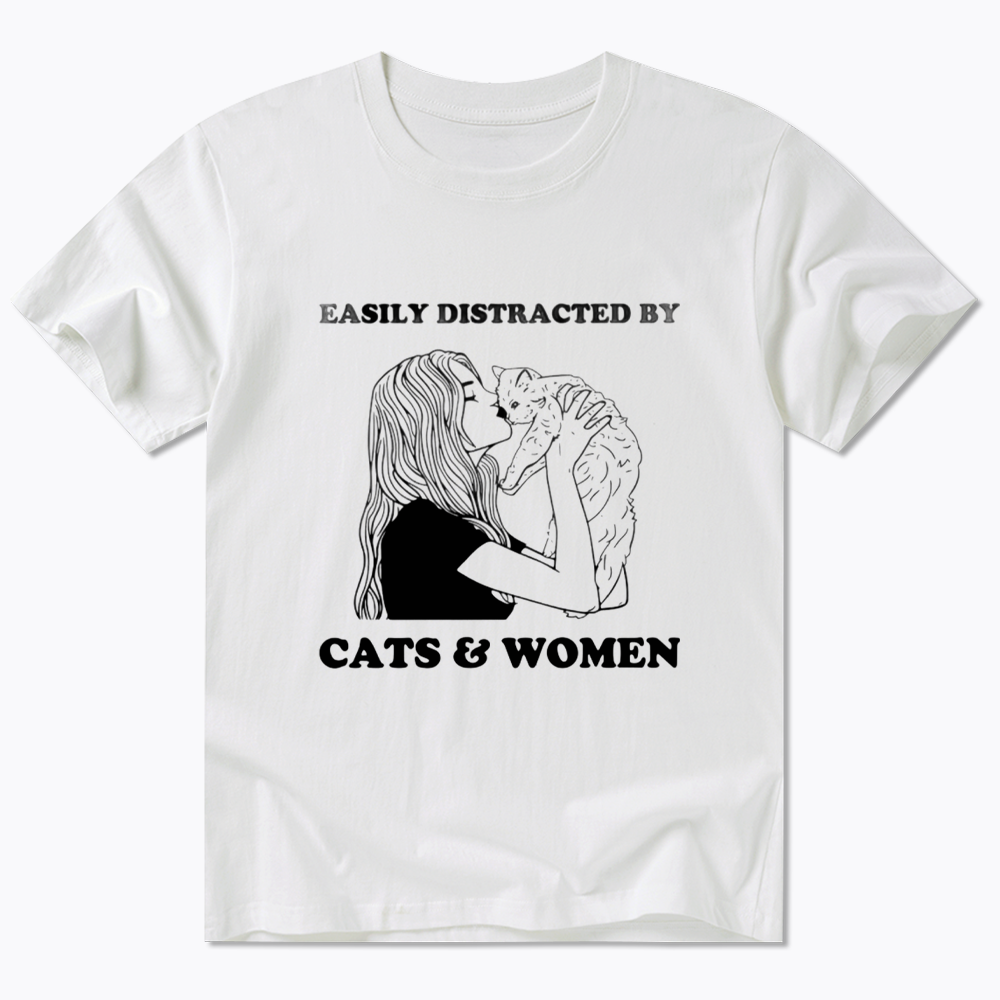 Easily Distracted By Cats Classic T-Shirt