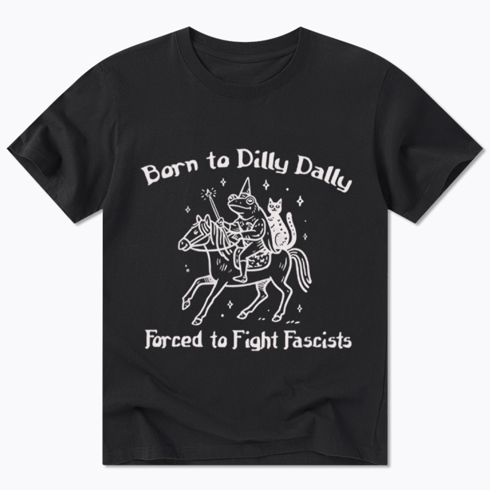 Born to Dilly Dally Funny Medieval Frog Classic T-Shirt
