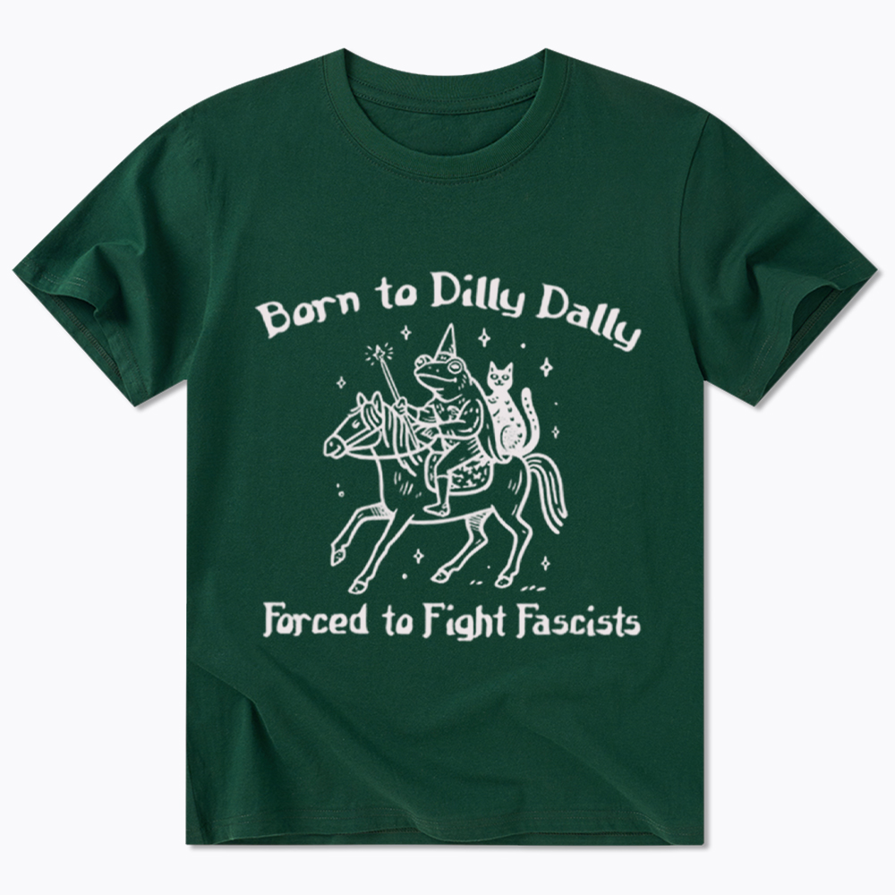 Born to Dilly Dally Funny Medieval Frog Classic T-Shirt