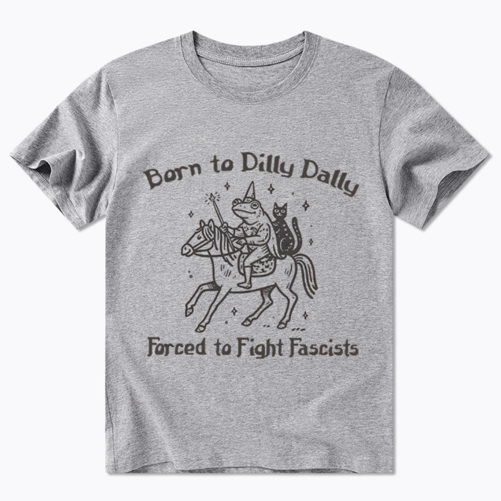 Born to Dilly Dally Funny Medieval Frog Classic T-Shirt
