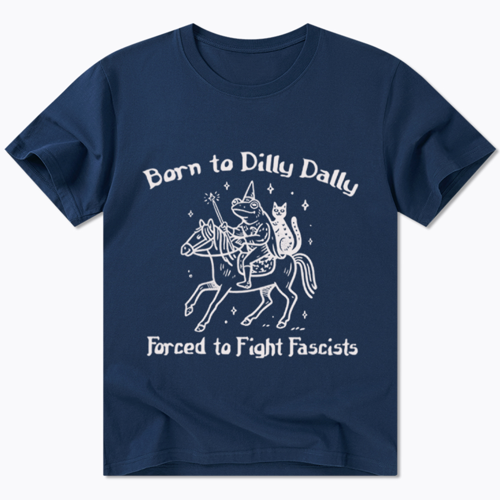 Born to Dilly Dally Funny Medieval Frog Classic T-Shirt